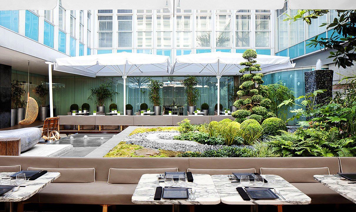 샌더슨 호텔 런던 외부 사진 The interior of the restaurant